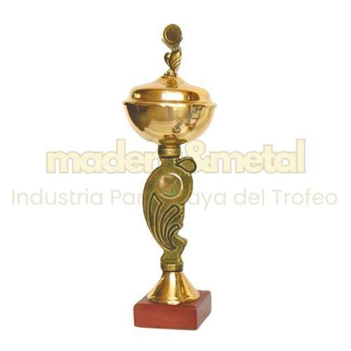 Imagen de Copa de metal con tapa - M5.166